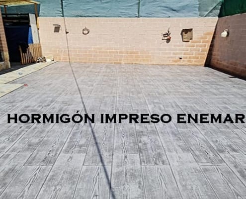 Obra hormigón impreso en Portillo de Toledo