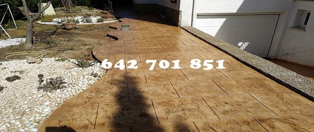 Obra Hormigón impreso en Burujón Toledo