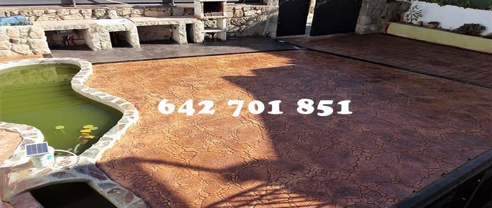 Obra Hormigón impreso en Dosbarrios Toledo