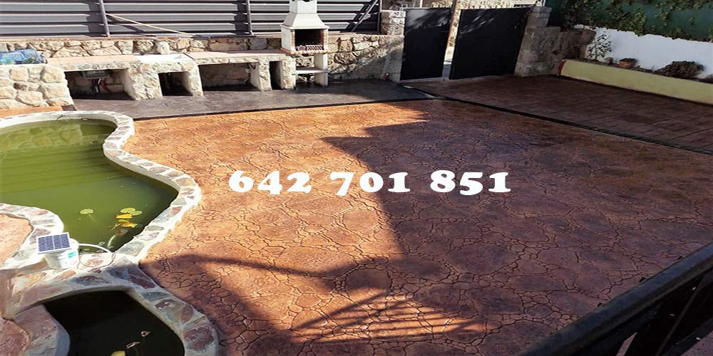 Obra Hormigón impreso en Dosbarrios Toledo