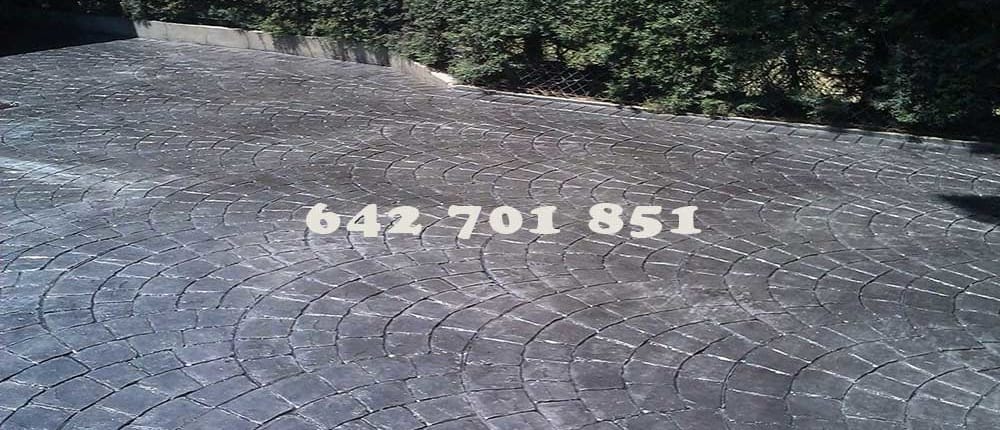 Obra Hormigón impreso en Lagartera Toledo