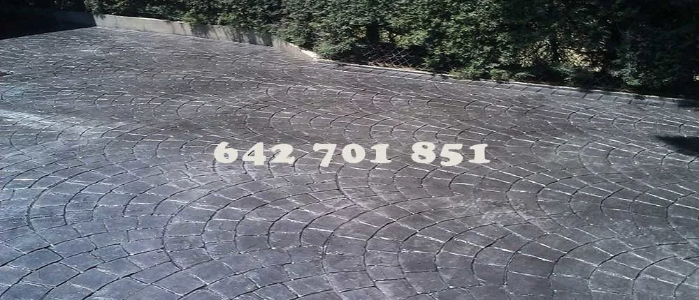 Obra Hormigón impreso en Lagartera Toledo
