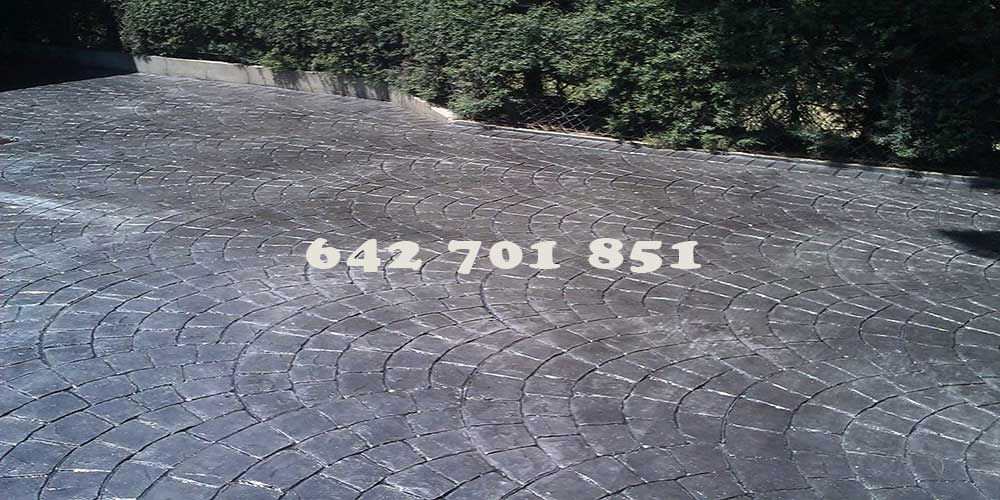 Obra Hormigón impreso en Lagartera Toledo