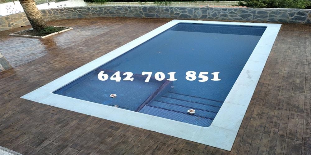 Obra Hormigón impreso en Escalonilla Toledo