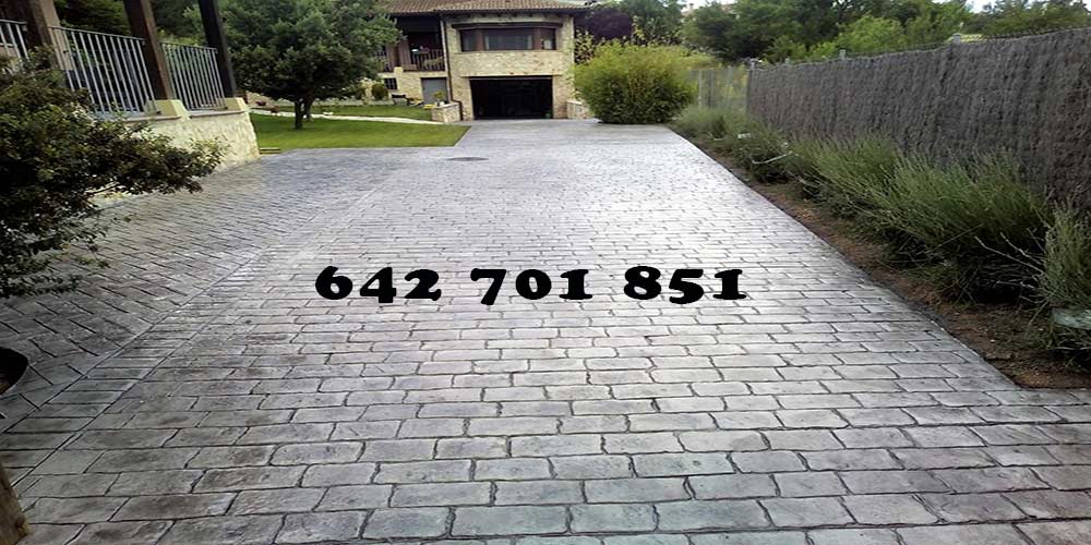 Obra Hormigón impreso en Las Ventas con Peña Aguilera Toledo