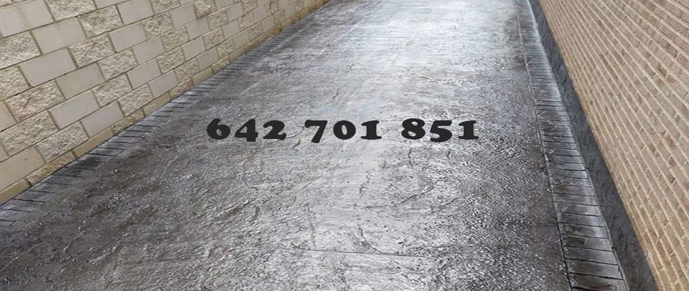 Obra Hormigón impreso en Lillo Toledo
