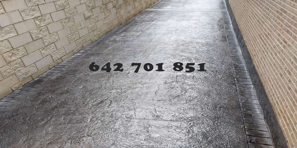 Obra Hormigón impreso en Lillo Toledo