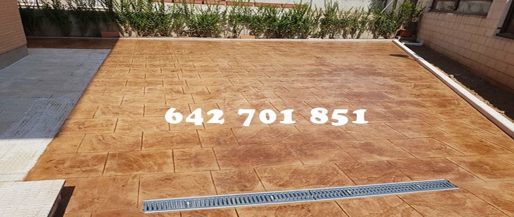 Obra Hormigón impreso en Arcicóllar Toledo