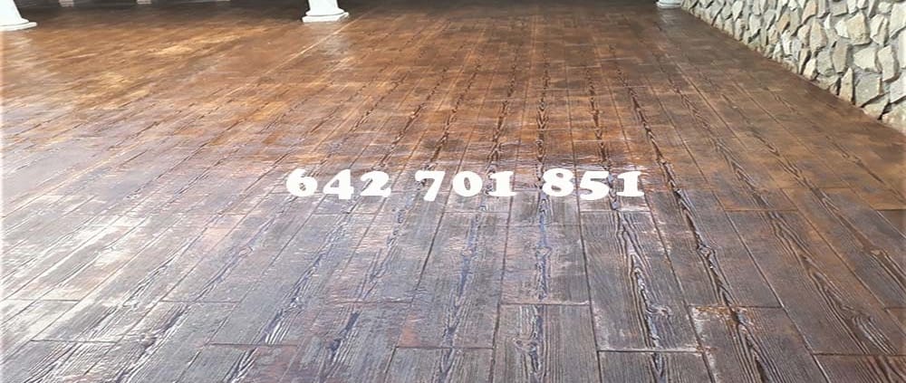 Obra Hormigón impreso en Cazalegas Toledo