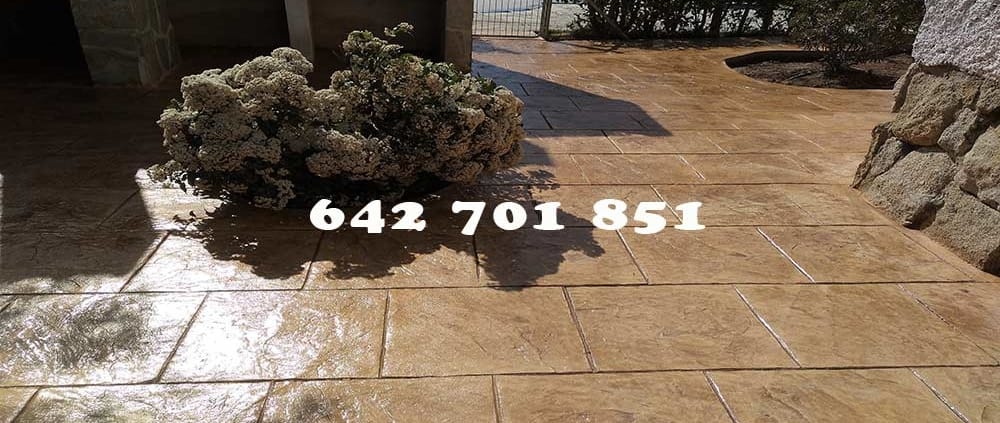 Obra Hormigón impreso en Esquivias Toledo