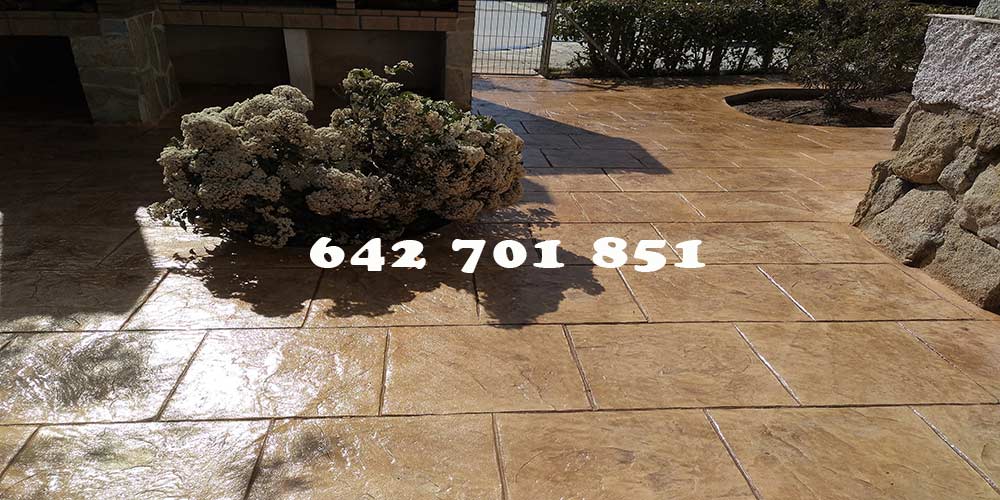 Obra Hormigón impreso en Esquivias Toledo