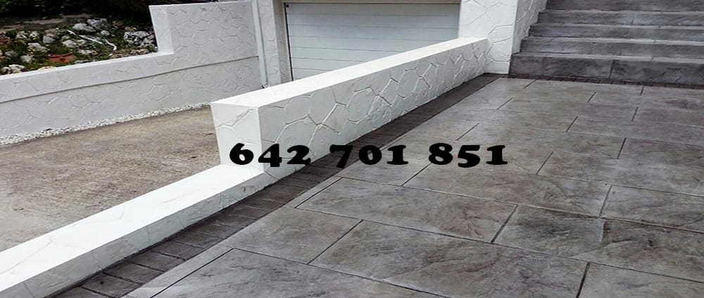 Obra Hormigón impreso en La Puebla de Almoradiel Toledo