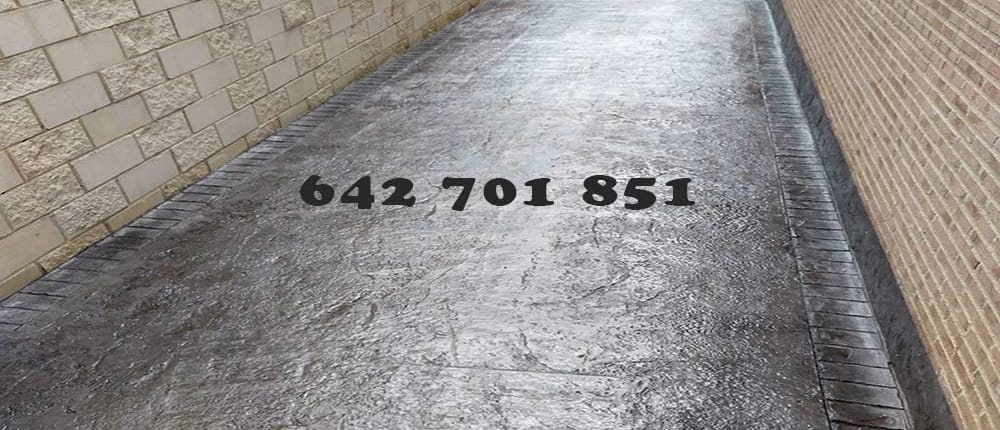 Hormigon impreso en Camuñas Hormigón impreso en Camuñas Toledo