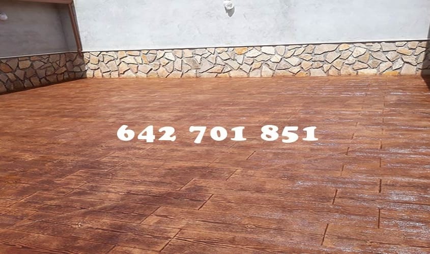 Hormigón impreso en El Toboso Toledo