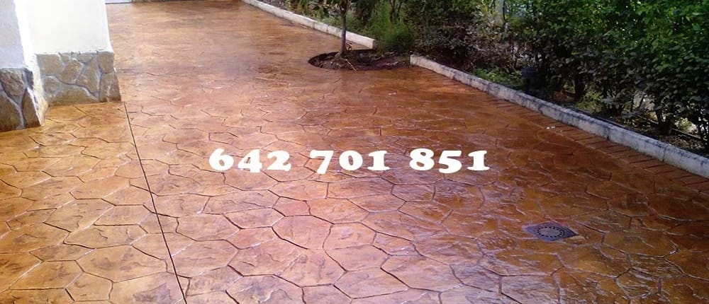 Hormigón impreso en Espinoso del Rey Toledo