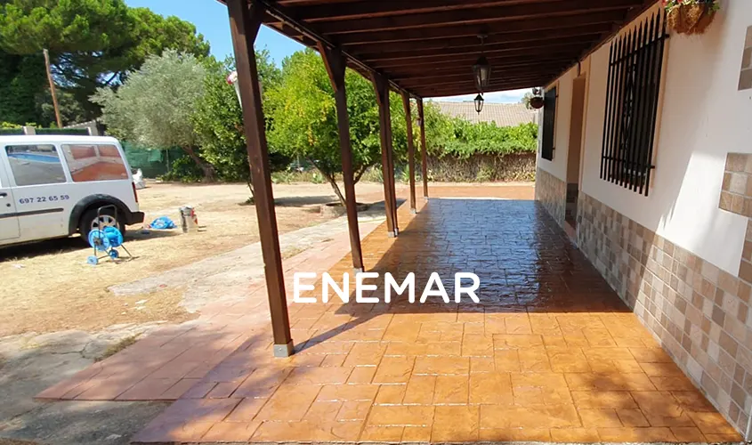 Obra de hormigón impreso en Hormigos