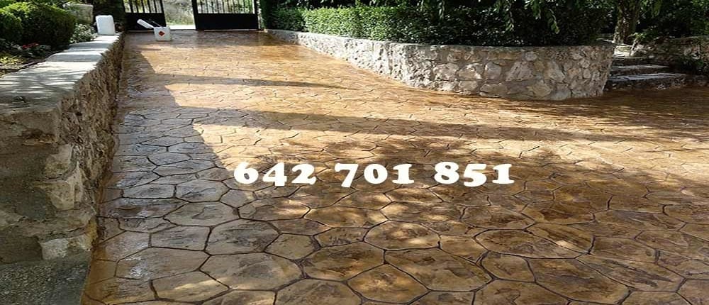 Hormigón impreso en La Estrella Toledo