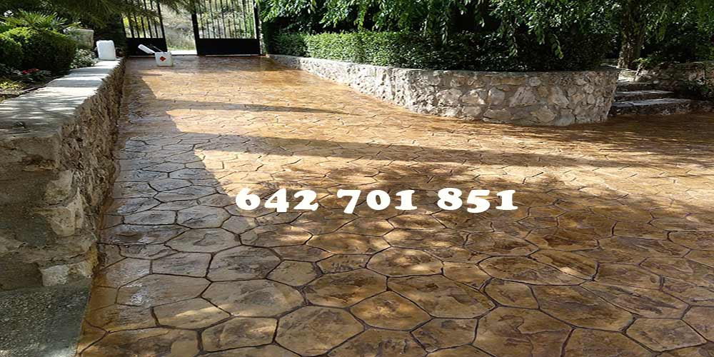 Hormigón impreso en La Estrella Toledo