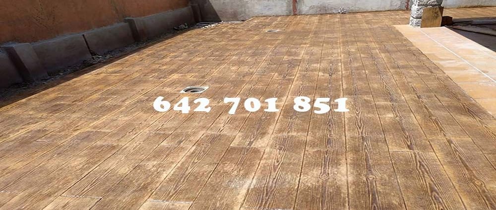 Obra Hormigón impreso en La Guardia Toledo