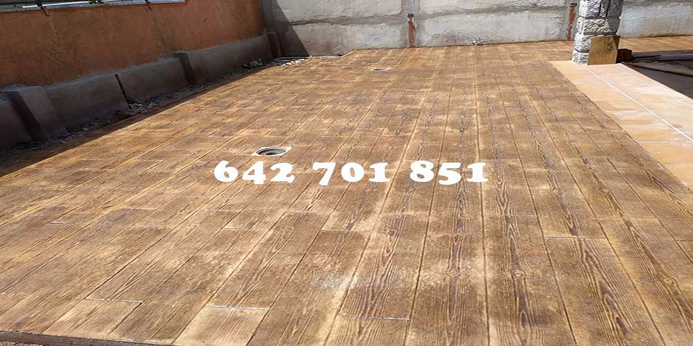 Obra Hormigón impreso en La Guardia Toledo