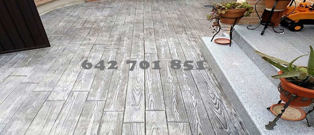 Hormigón impreso en Las Ventas de Retamosa Toledo