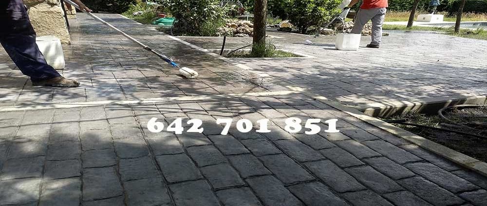 Hormigón impreso en Almendral de la Cañada