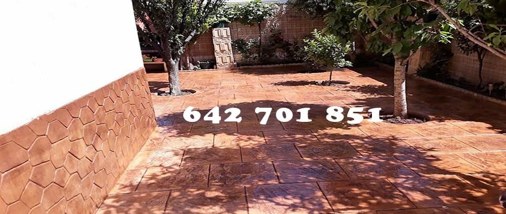 Hormigón impreso en Cuerva Toledo