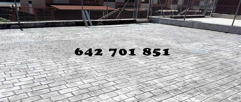 Hormigón impreso en La Calzada de Oropesa Toledo