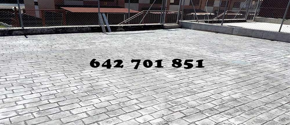 Hormigón impreso en La Calzada de Oropesa Toledo