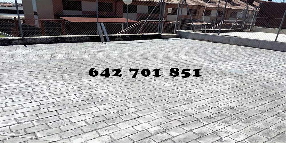 Hormigón impreso en La Calzada de Oropesa Toledo