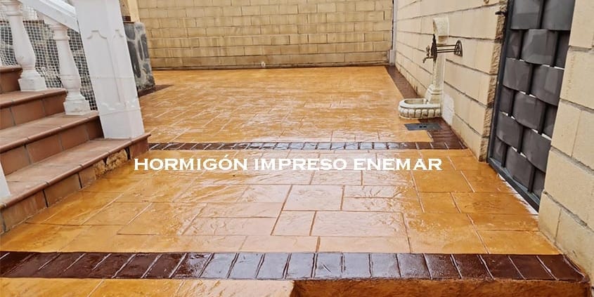 Obra hormigón impreso en Burguillos de Toledo