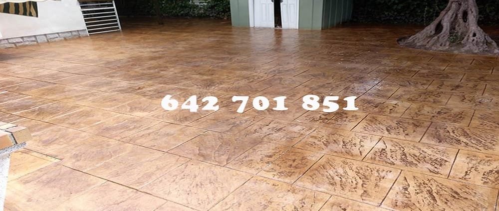 Obra Hormigón impreso en Borox Toledo