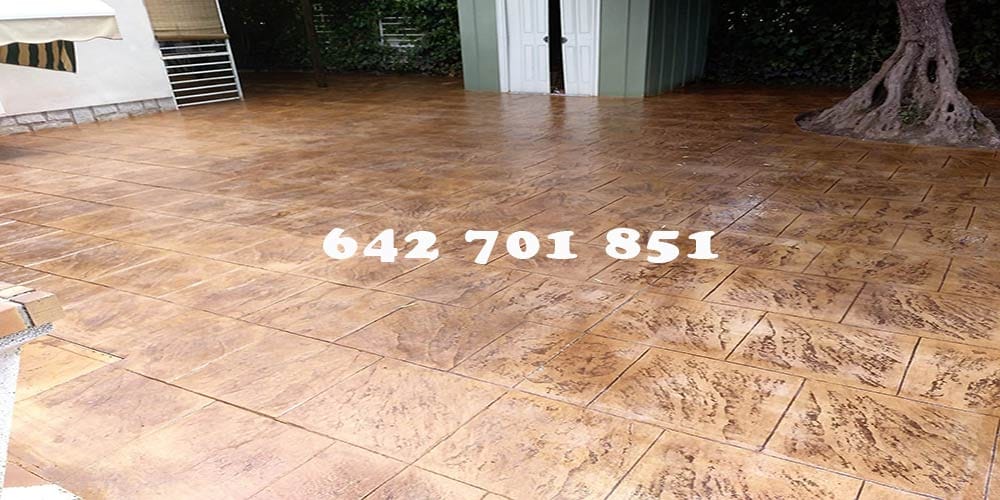 Obra Hormigón impreso en Borox Toledo