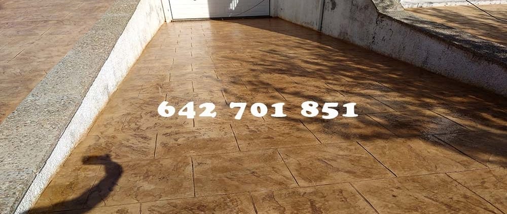 Obra de Hormigón impreso en Camarena