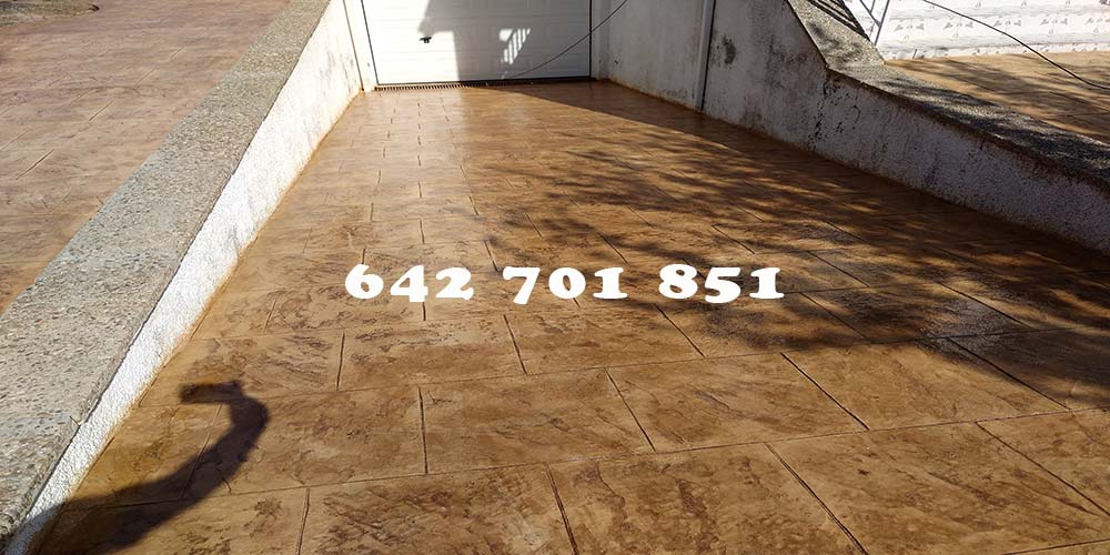 Obra de Hormigón impreso en Camarena