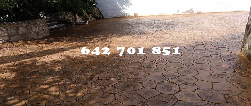 Hormigón impreso en Caleruela Toledo