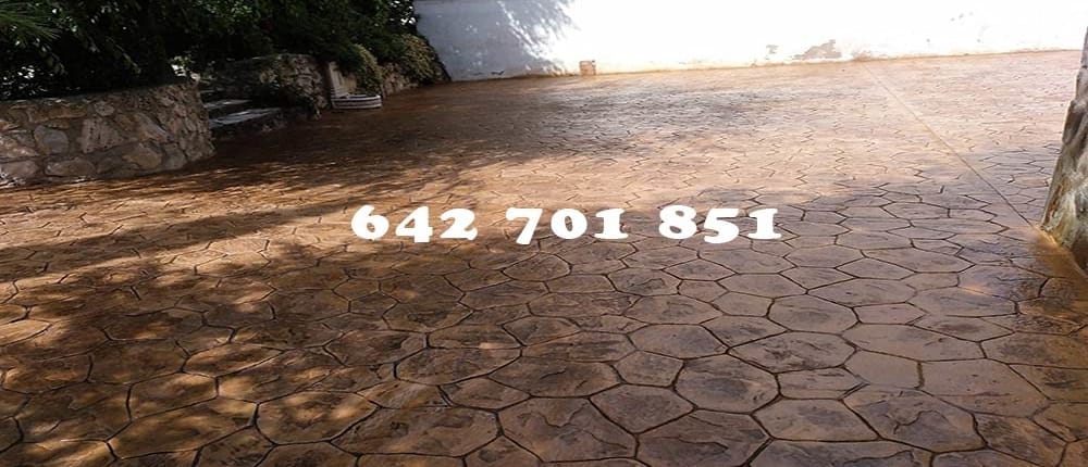 Hormigón impreso en Caleruela Toledo