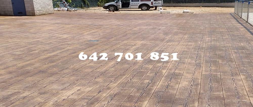 Hormigón impreso en El Carpio de Tajo Toledo