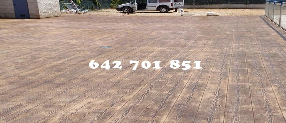 Hormigón impreso en El Carpio de Tajo Toledo