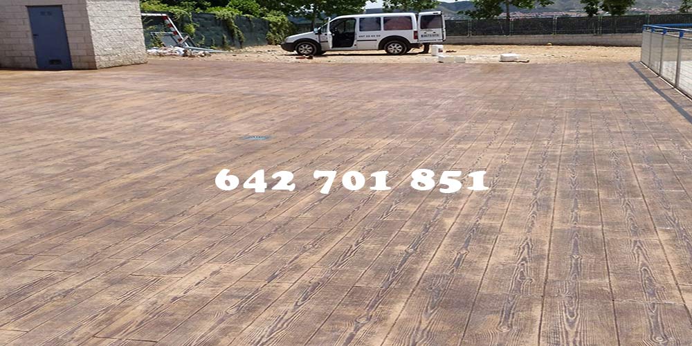 Hormigón impreso en El Carpio de Tajo Toledo