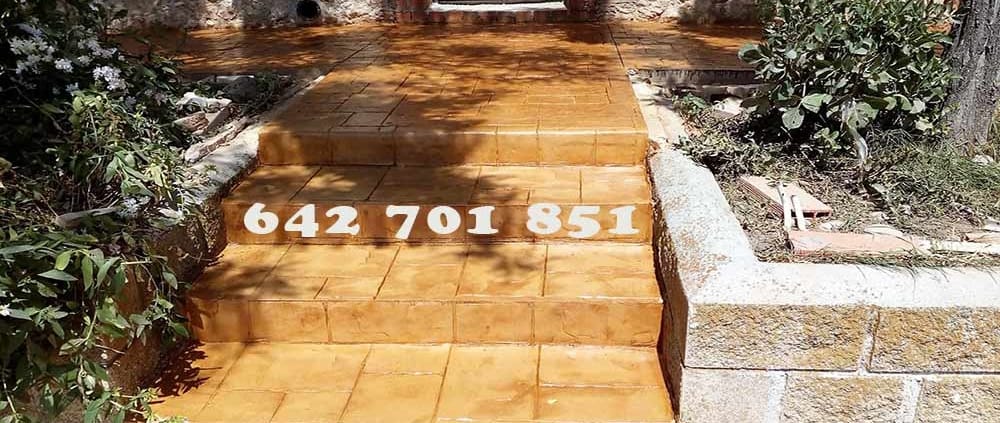 Obra de Hormigón impreso en Las Herencias Toledo