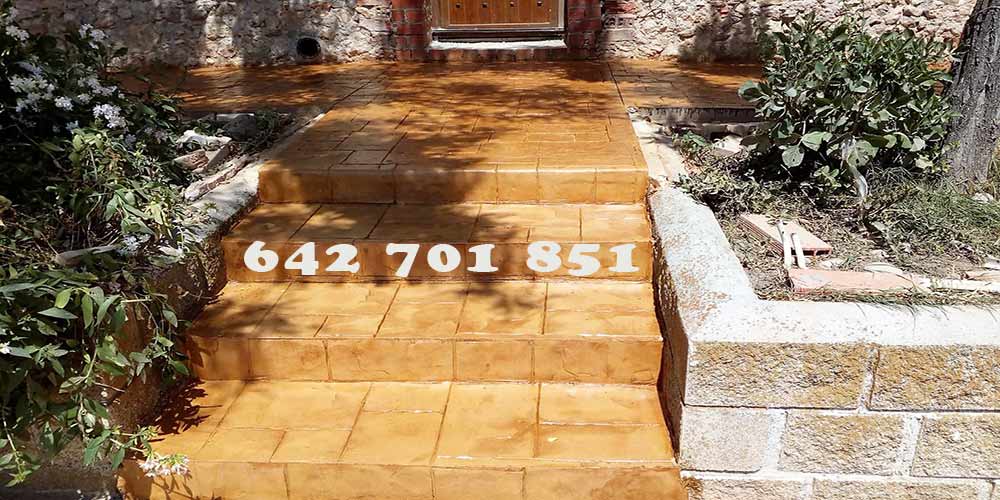 Obra de Hormigón impreso en Las Herencias Toledo