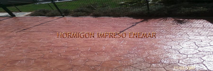 Obra de hormigón impreso en Puerto Rey