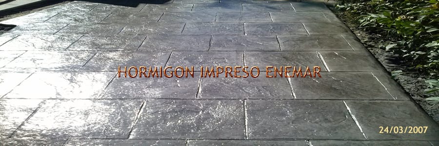 Obra de hormigón impreso en Puerto de San Vicente