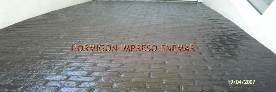 Obra Hormigón impreso en La Nava de Ricomalillo Toledo