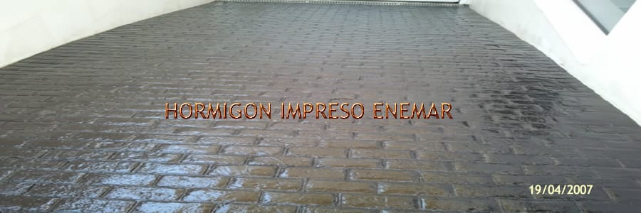 Obra de hormigón impreso en Minas de Santa Quiteria