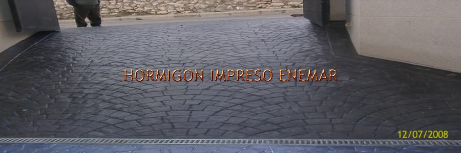 Obra de hormigón impreso en Totanés