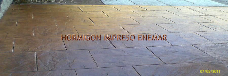 Obra de hormigón impreso en Navaltoril