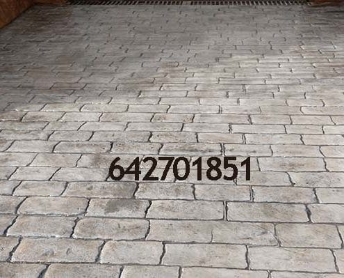 Obra de hormigón impreso en Ciruelos