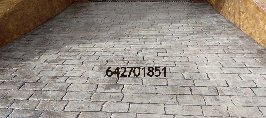 Obra de hormigón impreso en Ciruelos